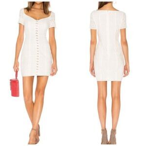 The Jetset Diaries eyelet Aiada bodycon dress